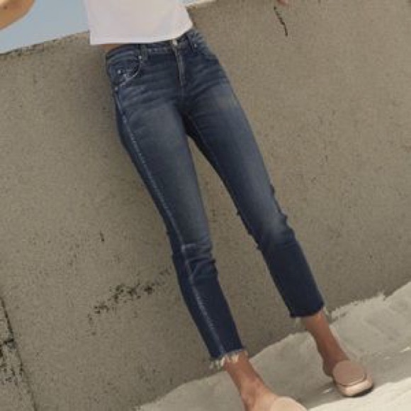 Anthropologie Denim - Anthropologie AMO Stix Crop Raw Hem Skinny Jeans